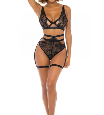 Oh La La Cheri Eloisa 3 Piece Bra Set In Black