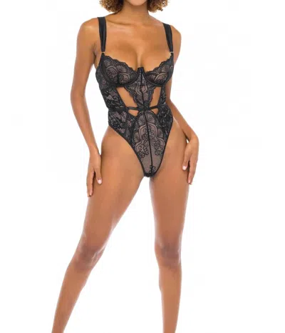Oh La La Cheri Gabrielle Teddy In Black / Frosted Almond