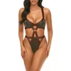 Oh La La Cheri Jade Strappy Thong Teddy
