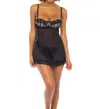 Oh La La Cheri Julie Lace Babydoll In Black