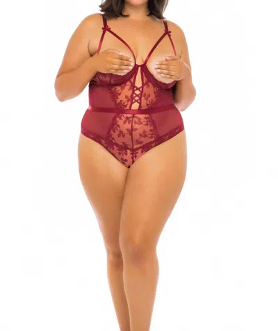 Oh La La Cheri Kira Teddy - Plus Size In Rhubarb In Red