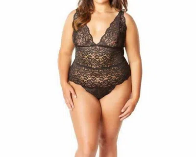 Oh La La Cheri Lunette All Over Lace Teddy - Plus Size In Black