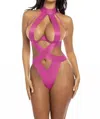 Oh La La Cheri Lydie Vegan Leather Teddy In Pink Yarrow In Pink
