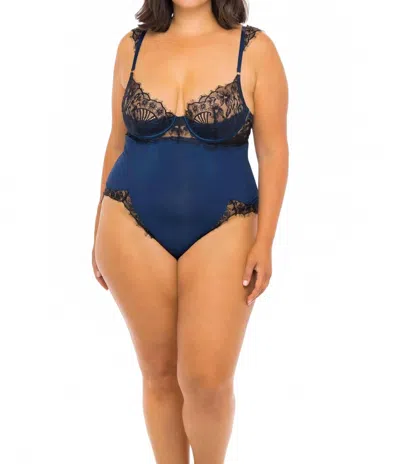 Oh La La Cheri Nicole Teddy - Plus In Estate Blue / Black