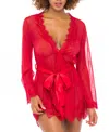 Oh La La Cheri Provence Lace Trim Wrap In Red