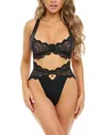 Oh La La Cheri Sadie Lace Bra Set In Black
