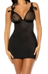 OH LA LA CHERI OH LA LA CHERI SAMANTHA OPEN BACK MESH CHEMISE