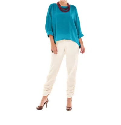 Oh My Gauze Abby Blouse In Turquoise In Blue