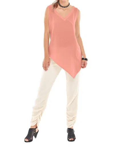 Oh My Gauze Allie Top In Peach In Multi