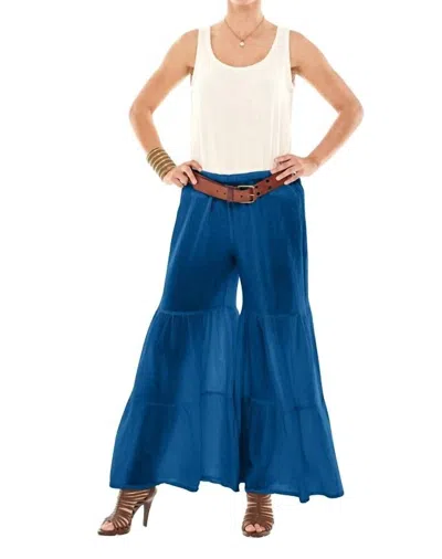 Oh My Gauze Aloha Pant In Azul In Multi