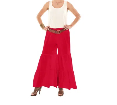 Oh My Gauze Aloha Pant In Crimson In Red