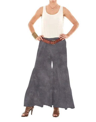 Oh My Gauze Aloha Pant In Washed Black In Gray