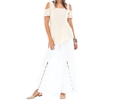 Oh My Gauze Dallas Pant In Snow In White