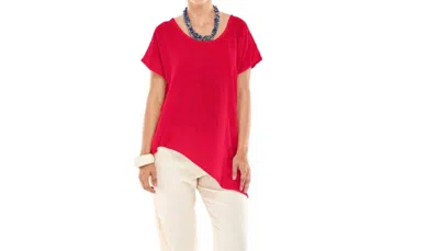 Oh My Gauze Daytona Top In Crimson In Red