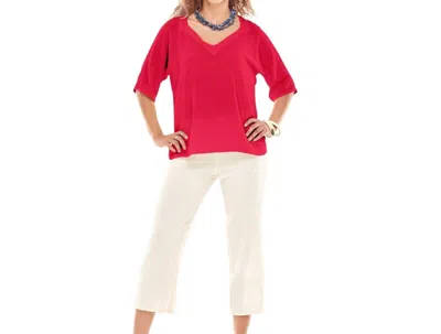 Oh My Gauze Erin Top In Crimson In Red