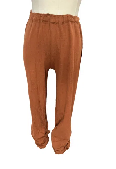 Oh My Gauze Essie Pant In Cinnamon In Blue