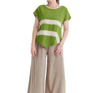 Oh My Gauze Grace Casual Top In Matcha In Green