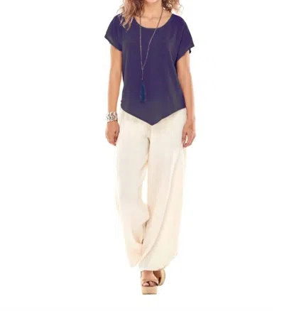 Oh My Gauze Grace Top In Grape In Purple