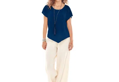 Oh My Gauze Grace Top In Sapphire In Blue