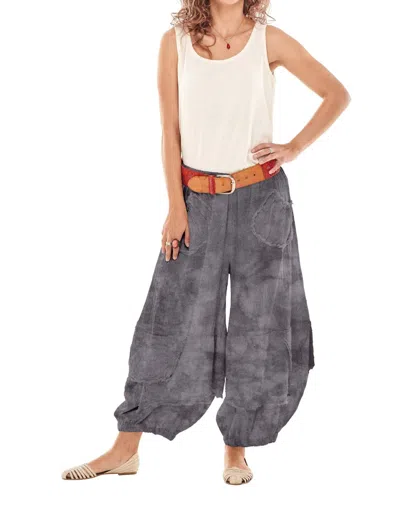 Oh My Gauze Guchi Pant In Washed Black In Gray