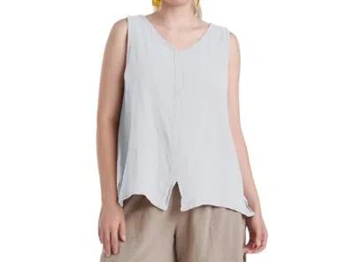 Oh My Gauze Henri Top In Snow In Gray