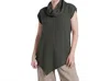 Oh My Gauze Jenn Tunic In Graphite In Green