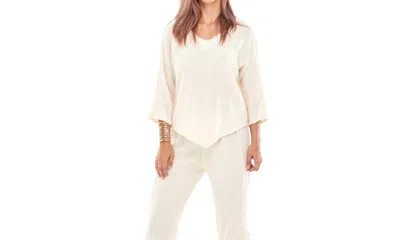 Oh My Gauze Lynn Top In Bone In Neutral
