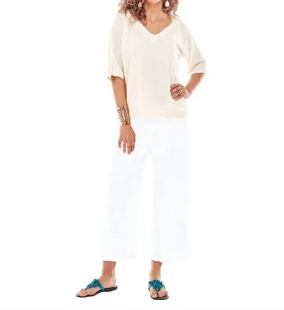 Oh My Gauze Sammy Pant In Snow In White