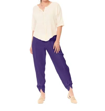 Oh My Gauze Zoey Pant In Grape In Purple