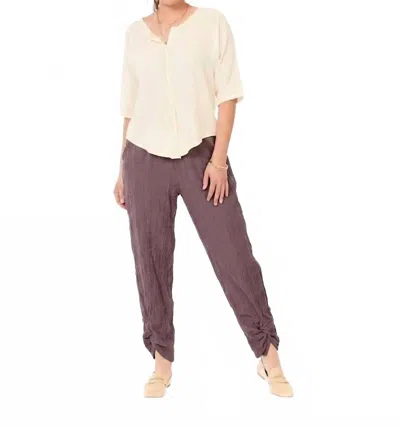 Oh My Gauze Zoey Tapered Pant In Cinnamon In Brown