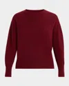 Oh My Goat Cashmere Crewneck Sweater In Red