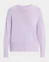 Oh My Goat Cashmere Crewneck Sweater In Blue