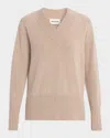 Oh My Goat Side-slit Turtleneck Cashmere Sweater In Multi