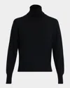 Oh My Goat Turtleneck Merino Wool Sweater In Multi