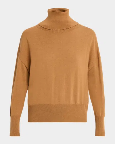 Oh My Goat Turtleneck Merino Wool Sweater In Multi