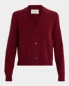 Oh My Goat V-neck Cashmere Cardigan In Red