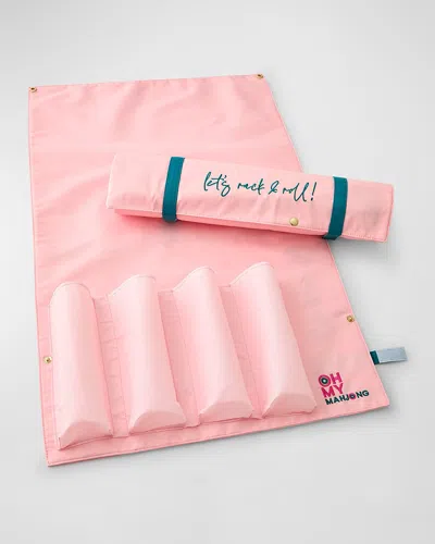 Oh My Mahjong Let's Rack & Roll Bag, Light Pink