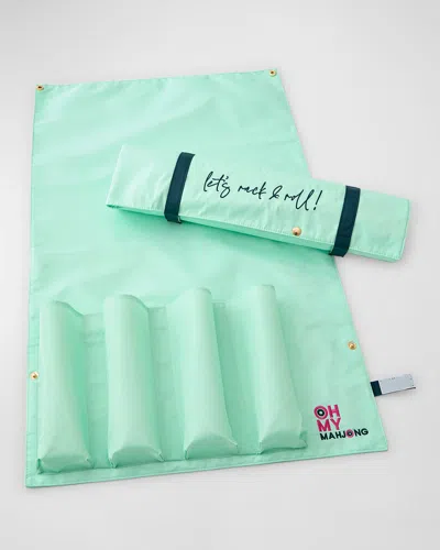 Oh My Mahjong Let's Rack & Roll Bag, Mint In Green