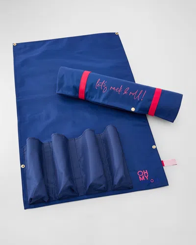 Oh My Mahjong Let's Rack & Roll Bag, Navy Blue