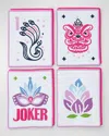 Oh My Mahjong Soiree Tile Cocktail Napkins, Set Of 4