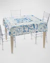 Oh My Mahjong X Catherine Cartie Amazon Blue Instructional Mahjong Tablecloth, 56" Square