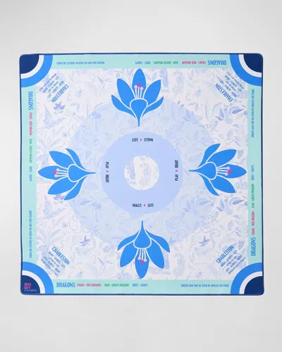 Oh My Mahjong X Catherine Cartie Lola Neoprene Mahjong Mat In Blue