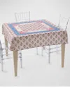 Oh My Mahjong X Catherine Cartie Purple Thistle Instructional Mahjong Tablecloth, 56" Square