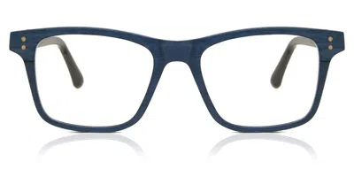Oh My Woodness! Quirino Men's Glasses, Blue, Size 51