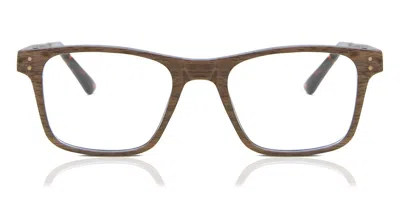 Oh My Woodness! Quirino Men's Glasses, Brown, Size 51