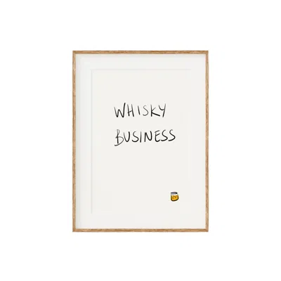 Oh Oly Whisky Business Print In Neutral