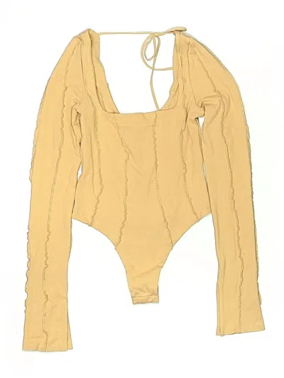Pre-owned Oh Polly Bodysuit In Yellow