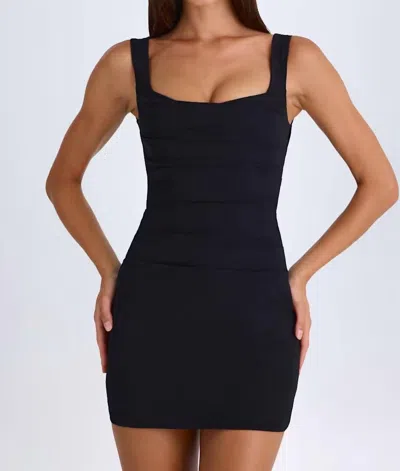 Oh Polly Brittany Corset Mini Dress In Black