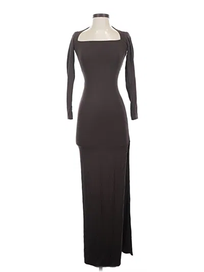 Pre-owned Oh Polly Casual Dress In Brown