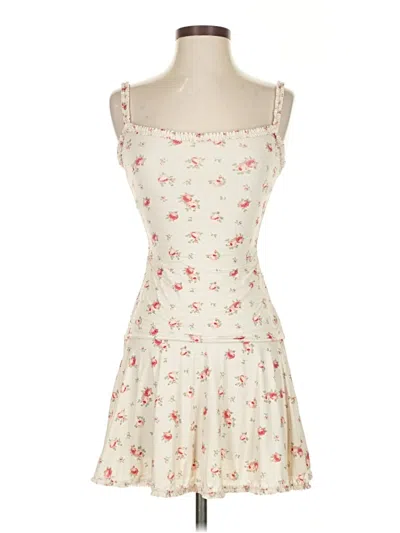 Pre-owned Oh Polly Casual Dress In White